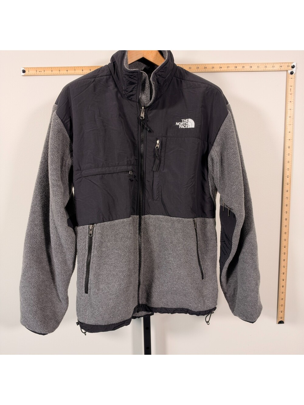 Vintage The North Face Denali Jacket Mens L Gray Polartec